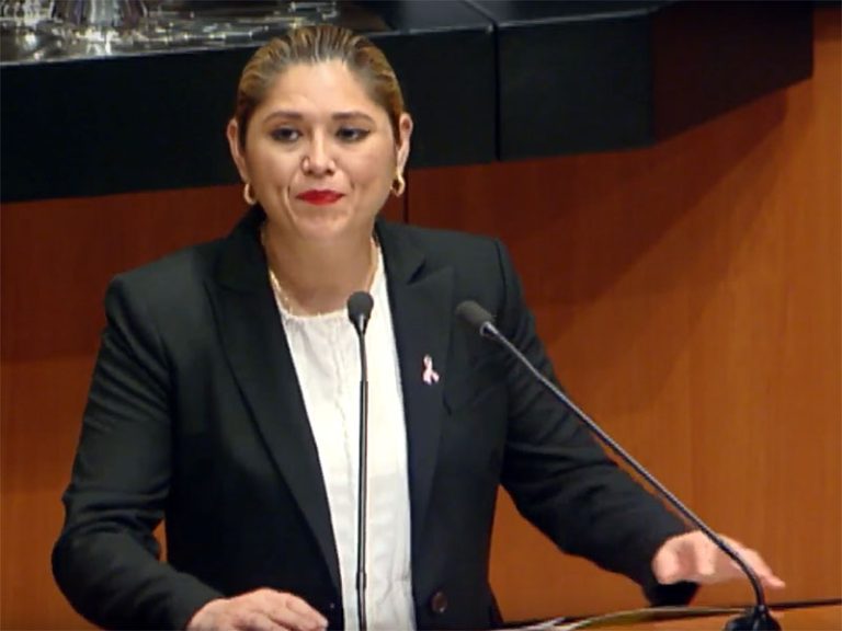 La senadora priista Verónica Camino Farjat avala la pérdida de independencia y libertad en Derechos Humanos