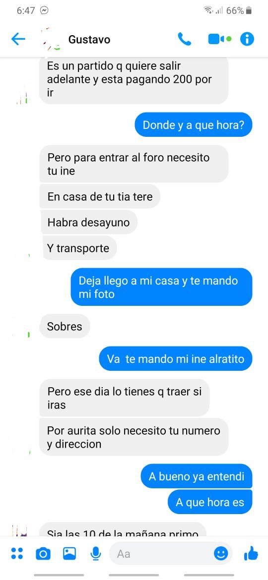 De nuevo el acarreo: pagan 200 pesos para asistir a la marcha del domingo