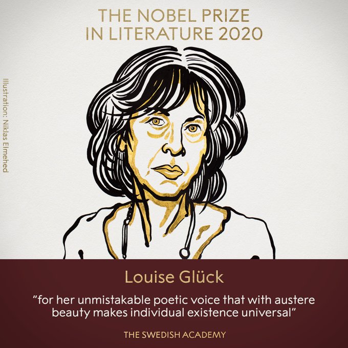 La poeta estadounidense Louise Glück gana el Premio Nobel de Literatura 2020