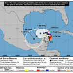 La tormenta “Gamma” ya afecta a la Península de Yucatán