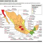 En semáforo rojo cinco estados por no acatar medidas de salud