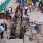Reemplaza la Japay tubería en el cárcamo de la 42 para mejorar el suministro