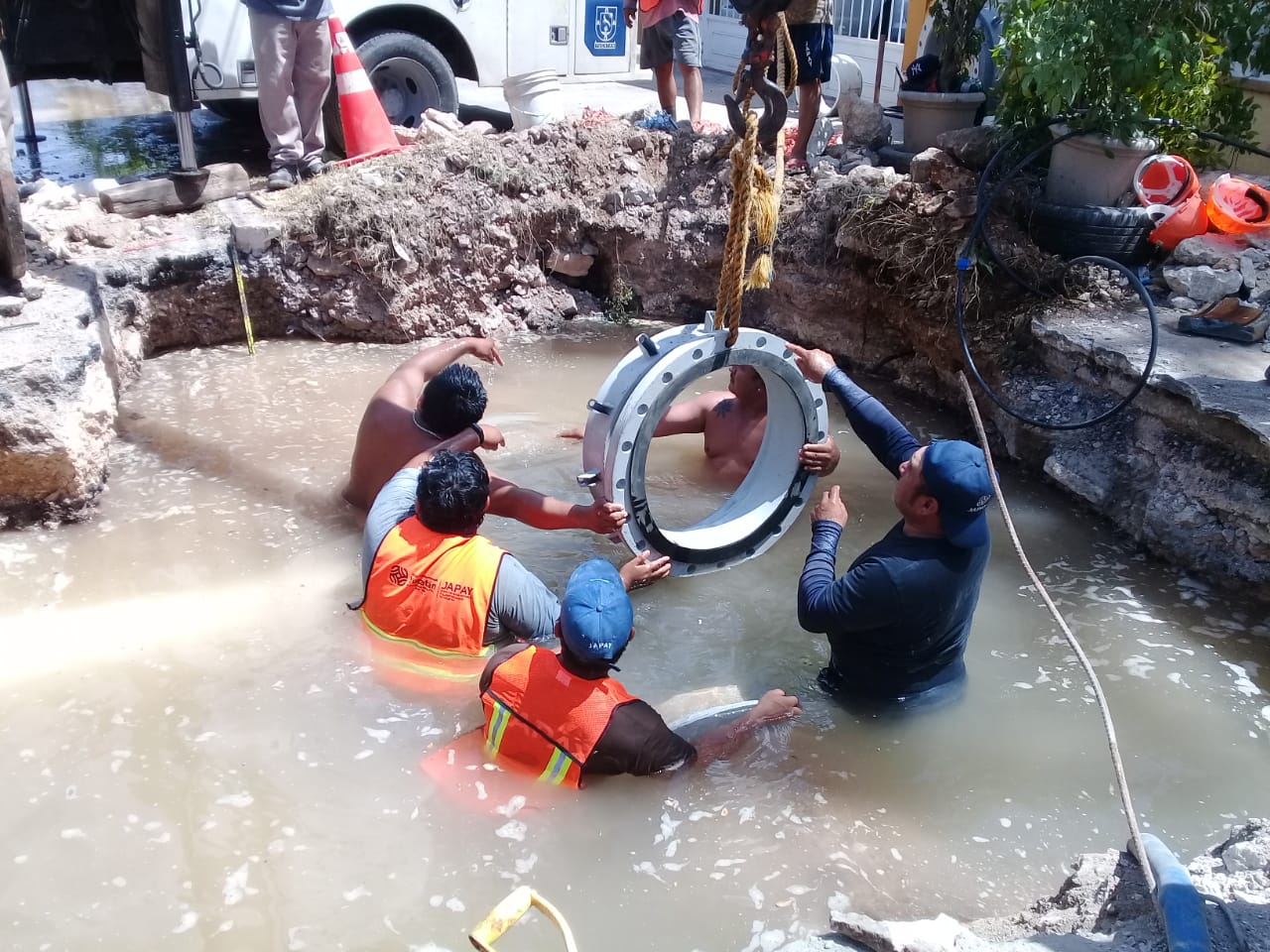 La Japay conecta nuevo cárcamo de Pacabtún para mejorar el abasto de agua