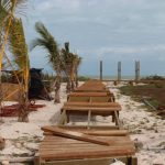Avanza la construcción del nuevo parque de playa en el Malecón Internacional de Progreso