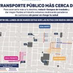 Reubican paraderos del Centro para mejorar el servicio de transporte