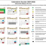 La SEP publica el calendario oficial del ciclo escolar 2021-2022