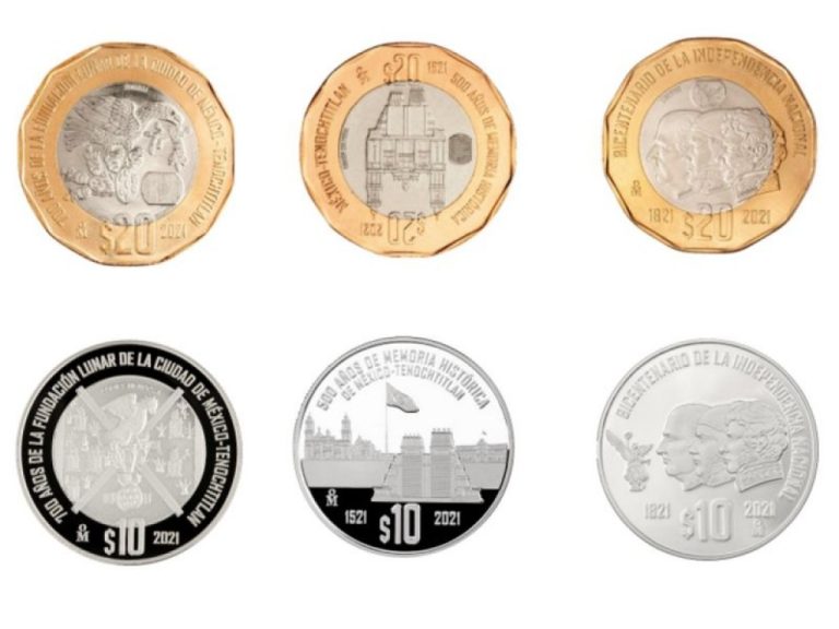 Lanzaron monedas conmemorativas por Bicentenario de la Independencia