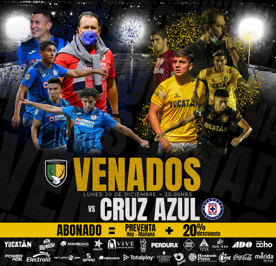 Venados contra Cruz Azul en el Carlos Iturralde Rivero