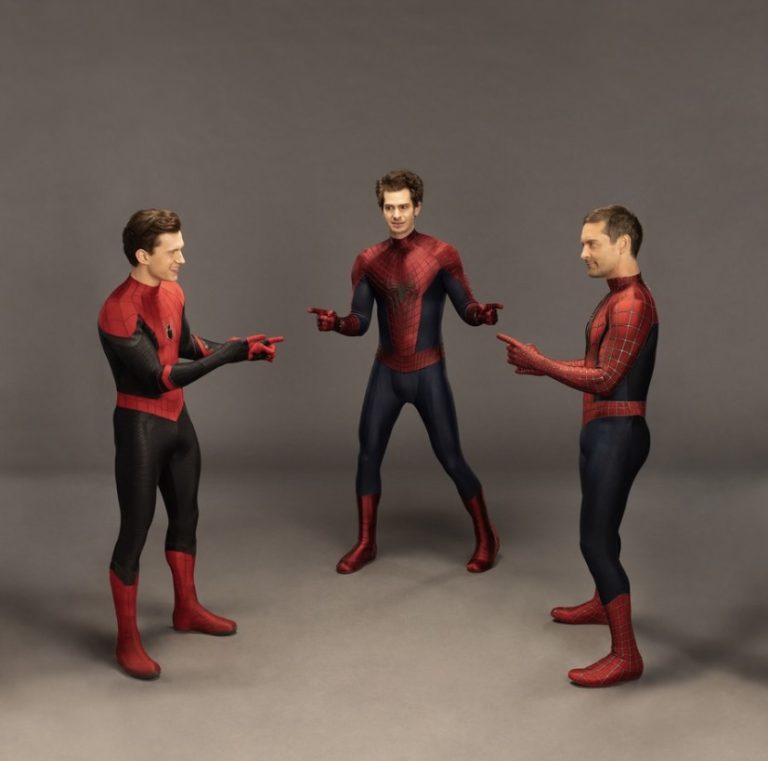 Tom Holland, Andrew Garfield y Tobey Maguire recrearon Spider-Man Pointing at Spider-Man