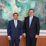 El Gobernador Mauricio Vila Dosal se reunió con el canciller Marcelo Ebrard para presentar los proyectos de inversión que se desarrollan en el estado para impulsar la economía y generación de empleos para los yucatecos