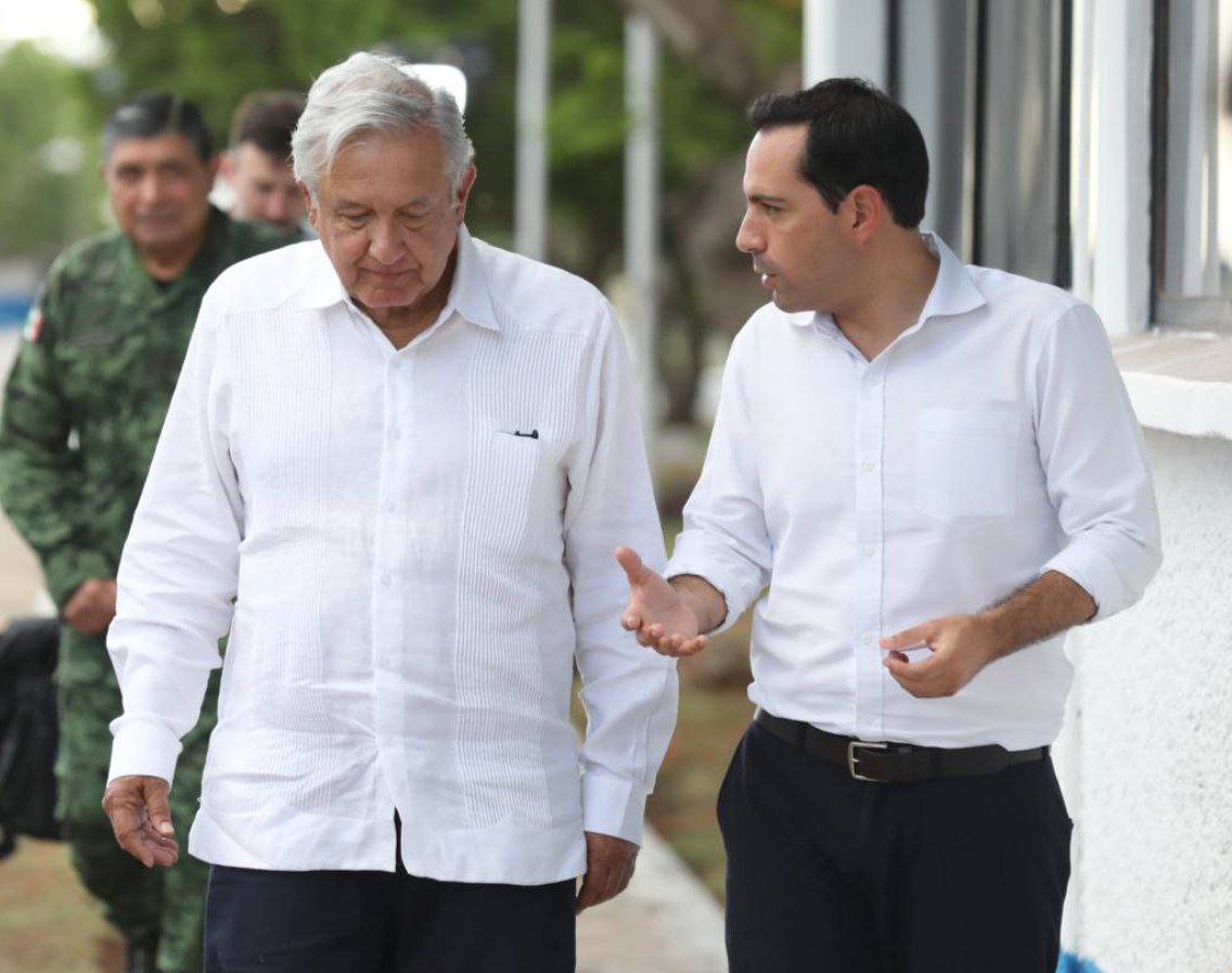 El Gobernador Mauricio Vila Dosal y el Presidente Andrés Manuel López Obrador, reafirman trabajo en equipo para impulsar el desarrollo de Yucatán