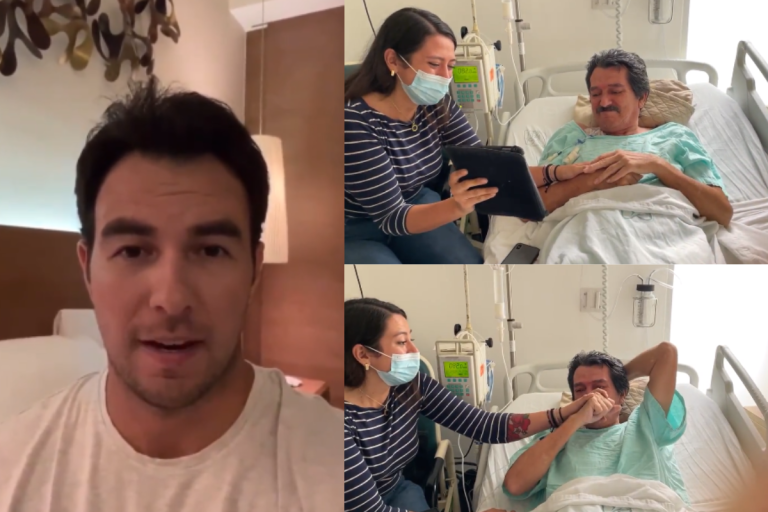 Buen gesto de Checo Pérez para un fan con cáncer y su hija