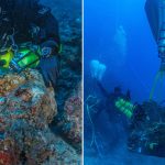Hallan una cabeza de mármol de Hércules en un barco hundido hace 2,000 años