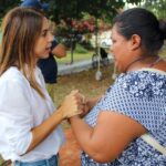 María Isabel Rodríguez Heredia difunde los beneficios de la Tarjeta Universal de Salud y programas para mujeres solteras, en el sur de Mérida