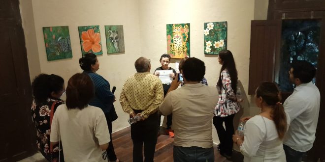 Última semana de la exposición pictórica “animales, flores y flores” de la casa de la cultura 