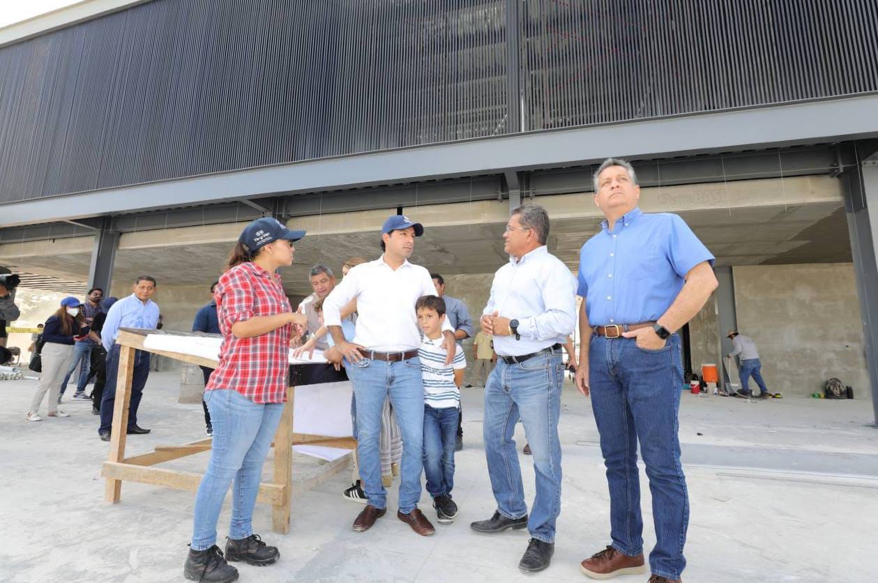 Avanza construcción de la estación del Ie-tram en el parque de La Plancha