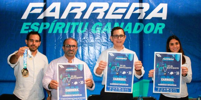 Presentan la Carrera Atlética Farrera del próximo 11 de febrero 