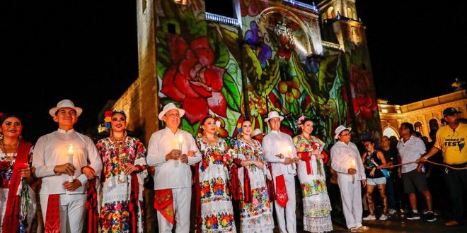 Con la tradicional alborada y mañanitas a la ciudad, inician los festejos por el 482 Aniversario de la fundación de Mérida