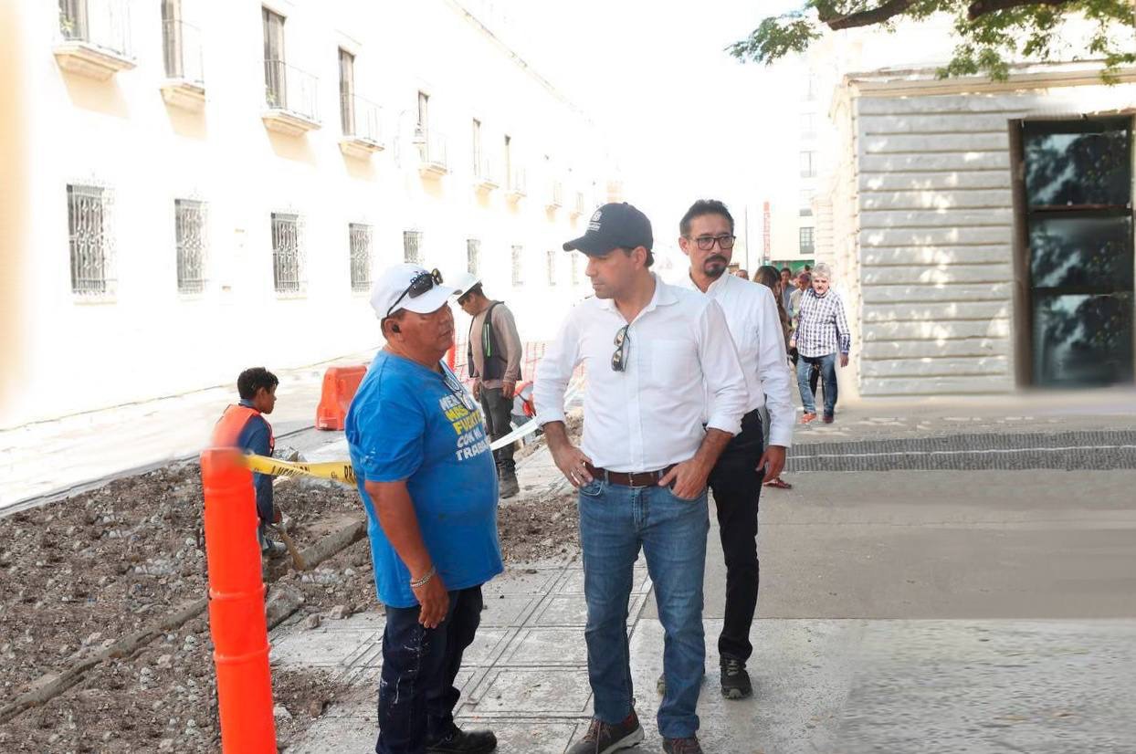 Supervisa el Gobernador Mauricio Vila Dosal trabajos de construcción del Corredor Turístico y Gastronómico