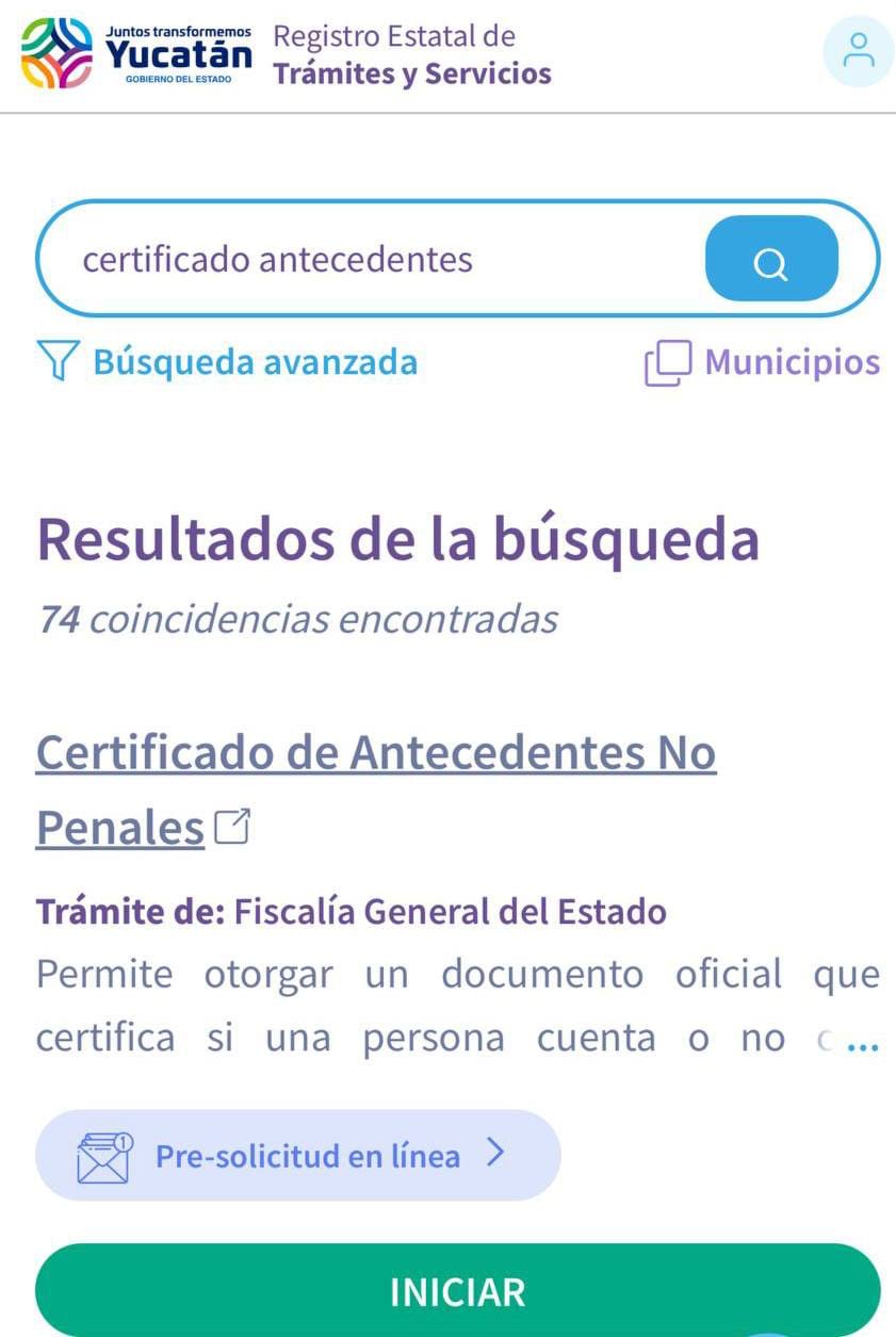 La Fiscalía de Yucatán anuncia el Certificado de Antecedentes Penales Digital