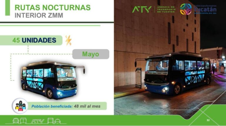 Rutas Nocturnas serán modernizadas con unidades eléctricas