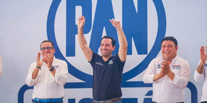 Vila muestra respaldo a Víctor Hugo y a todos los candidatos panistas en Kanasín