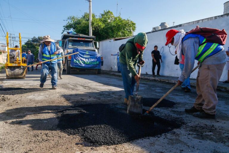 Suman más de 70 mil baches tapados en toda la ciudad