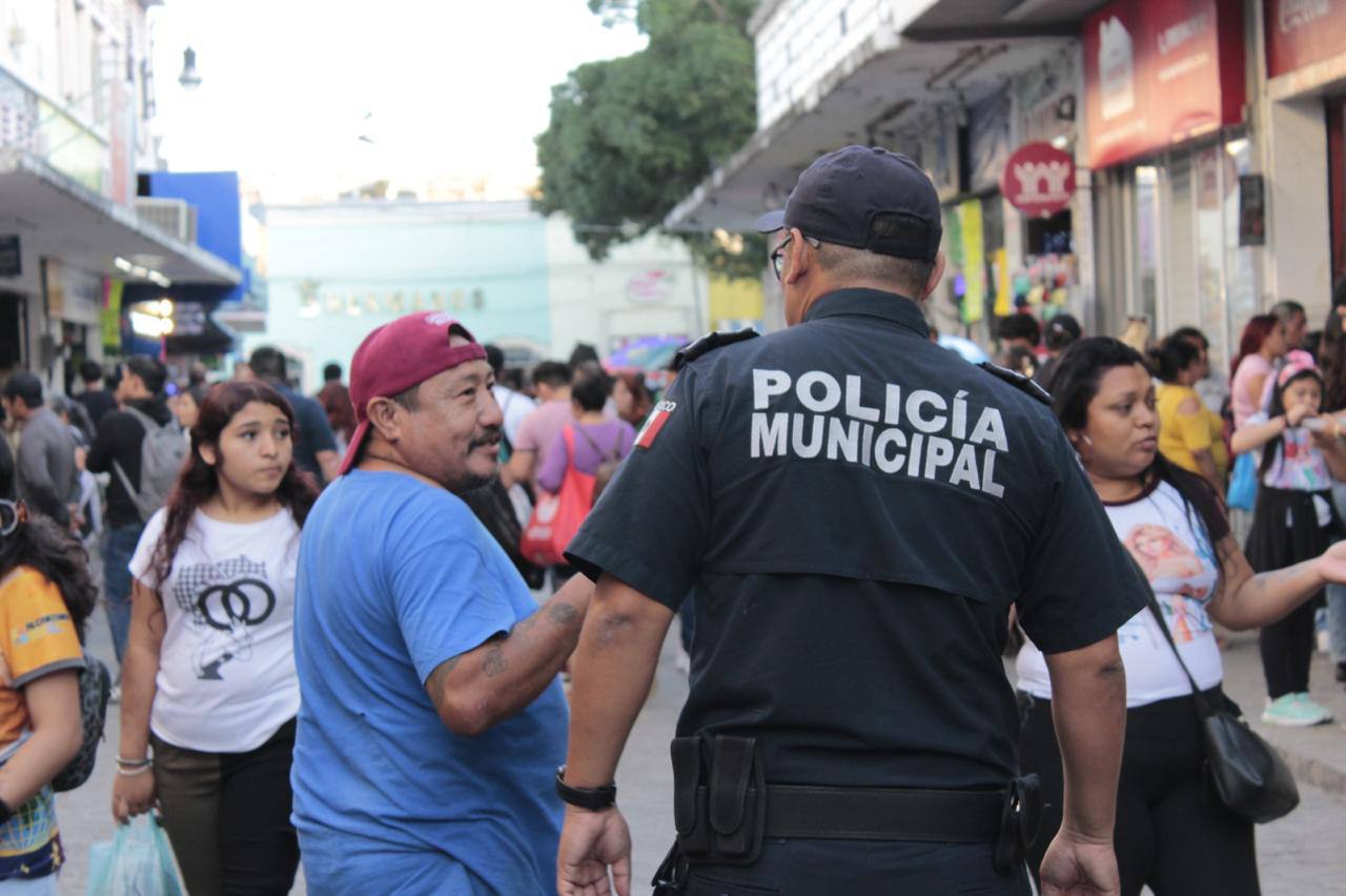 Se prepara el Ayuntamiento de Mérida para las fiestas de fin deaño.