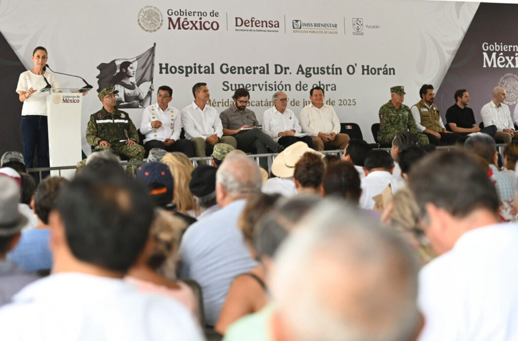 Supervisa Claudia Sheinbaum construcción del Hospital General Agustín O’Horán del IMSS que beneficiará a 2.1 millones de personas. Supervisa Claudia Sheinbaum construcción del Hospital General Agustín O’Horán del IMSS que beneficiará a 2.1 millones de personas.