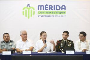 Proteger la vida, el bienestar y el patrimonio de las personas es prioridad para el Ayuntamiento de Mérida: Cecilia Patrón.