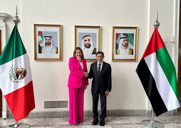 Cecilia Patrón se reúne con embajador de los Emiratos Árabes Unidos,