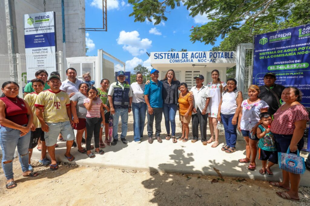 Entrega Cecilia Patrón nueva infraestructura y espacios públicos a comisarías de Mérida.