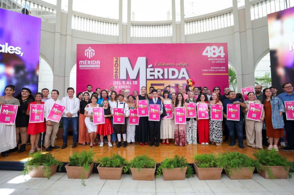 Mérida Fest 2026 celebrará 484 años de la ciudad con arte, cultura y color en cada calle.