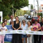 Entrega Cecilia Patrón trabajos de repavimentación en el fraccionamiento Brisas